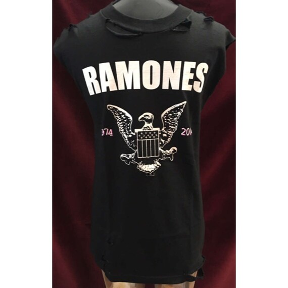 Custom Distressed Ramones Tshirt