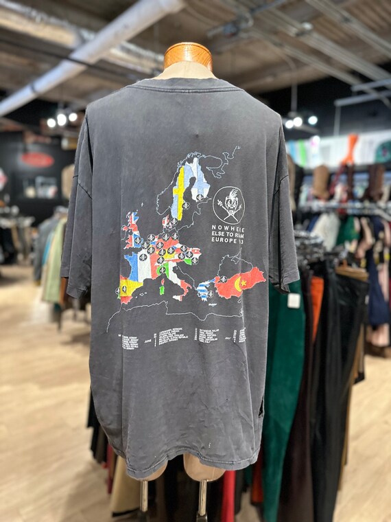 T-shirt Vintage Metallica 1993 - Tournée Nowhere Else To Roam Europe, Taille XL, Occasion