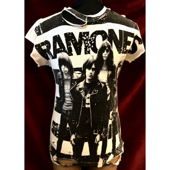 Custom Distressed Ramones Tshirt
