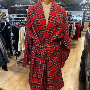 Robe de flanela xadrez LL Bean vintage
