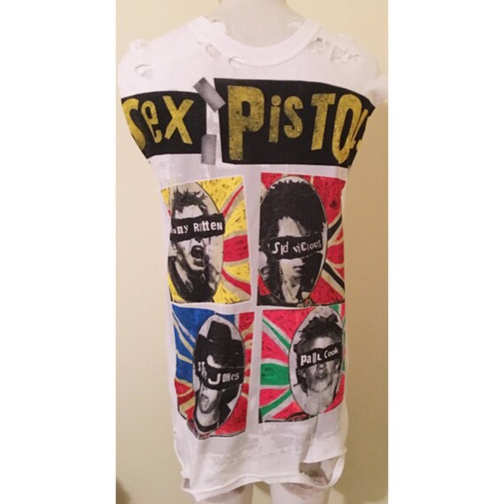 Custom Distressed Sex Pistols Tshirt