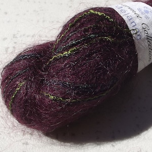 Knit One Crochet Too Mélange Yarn, Purple MOHAIR Yarn, Destash yarn image 1