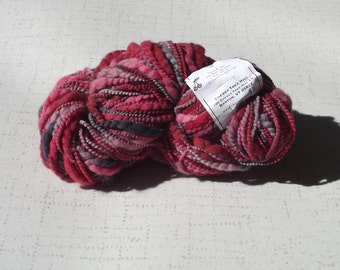 Cherry Tree Hill Thick and Thin Yarn, Bulky Weight, Foxy Lady, Red, Pink, Grey, Destash