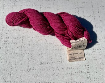 Tibetan Cotton Yarn,  Purple Yarn, Destash Yarn