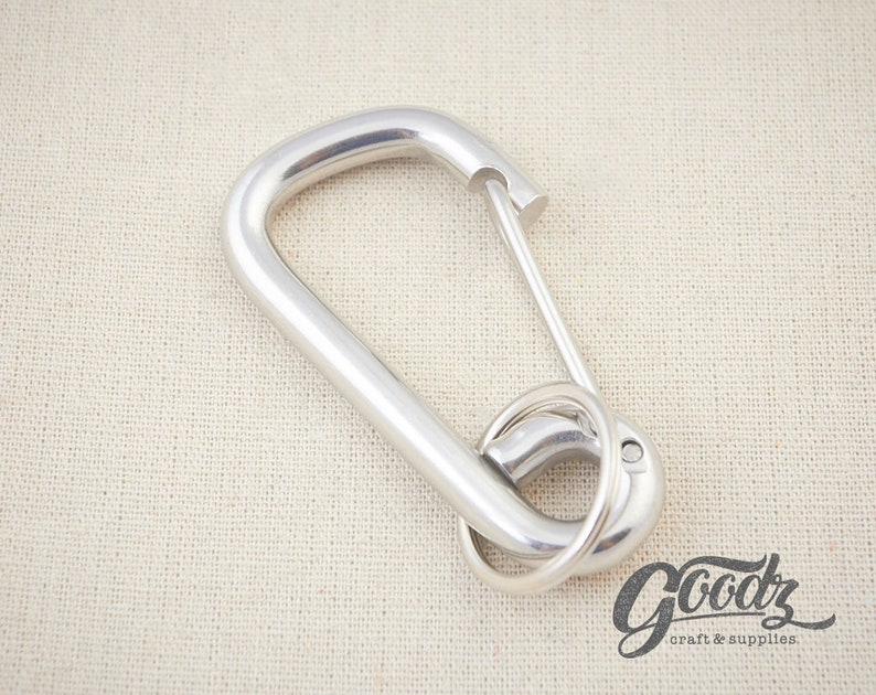 Stainless Steel Carabiner Clasps Loop Belt / Silver Hook / Etsy