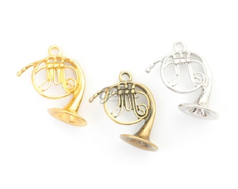 x5Pieces - Pendentif 3D à breloques pour instrument de musique pour sousaphone | Pendentif musique de marche | de collier |  Porte-clés à breloques