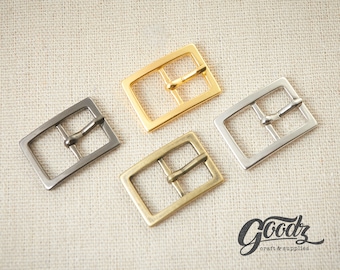 10PCS 12mm strap size  |  Mini Rectangle buckle | Small Buckle | Bag Buckle | Pet Collar buckle | Centre Bar Buckle | Tiny Buckle