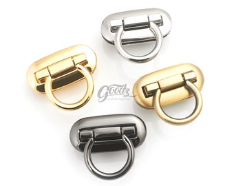 Flip Locks Hardware - Ovale Geldbörse Tasche Drehverschluss - Unverzichtbare Geldbörse Verschluss Zubehör - Twist Turn Lock