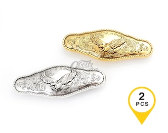 Conchos con forma de águila con cierre de rosca para trabajos en cuero / Juego de 2 piezas