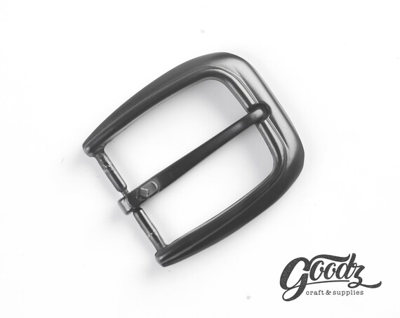 matte black belt buckle
