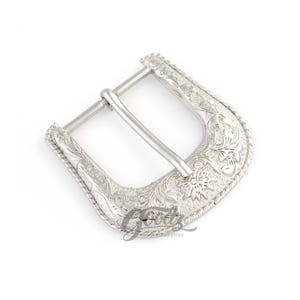 1/57&quot;,40mm Western Cowboy Floral Engraved Belt Buckle | Shiny Filigree Rodeo buckle