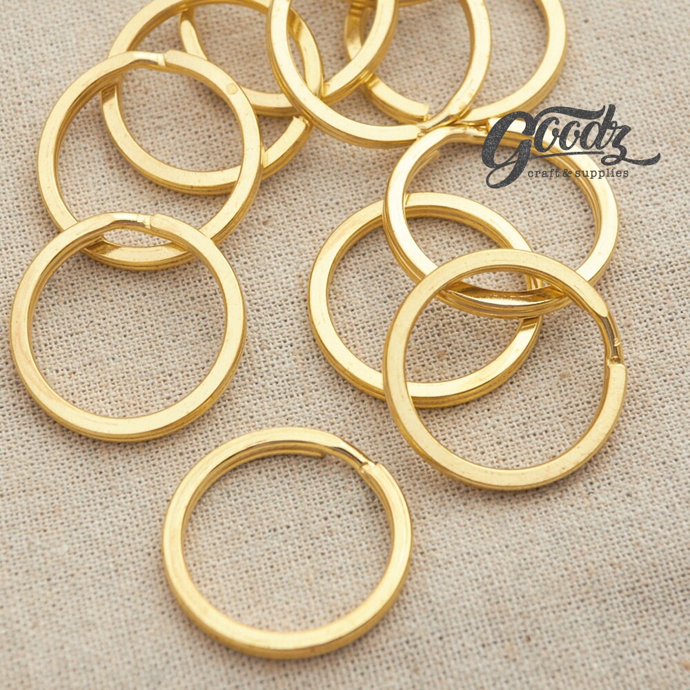 6Pcs / S size/Brass 24 Diameter / Key ring / Round keyring / Etsy