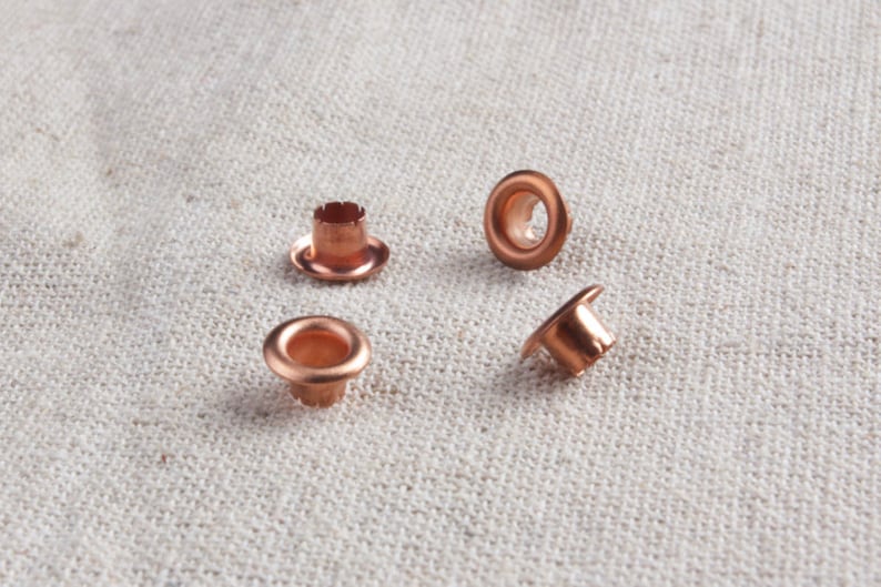 X1000PCS Copper Hole round Grommet 5mm 13/64 COPPER Tone / Etsy