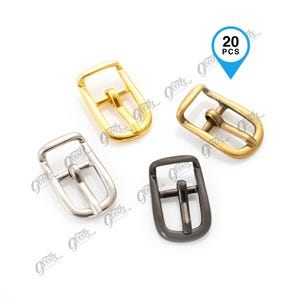 Mini Center Bar Buckles, 10mm | Small Tiny Buckle | BJD Doll Cloth Buckle - Bag - Shoes - Jewelry Buckle (20Pcs)