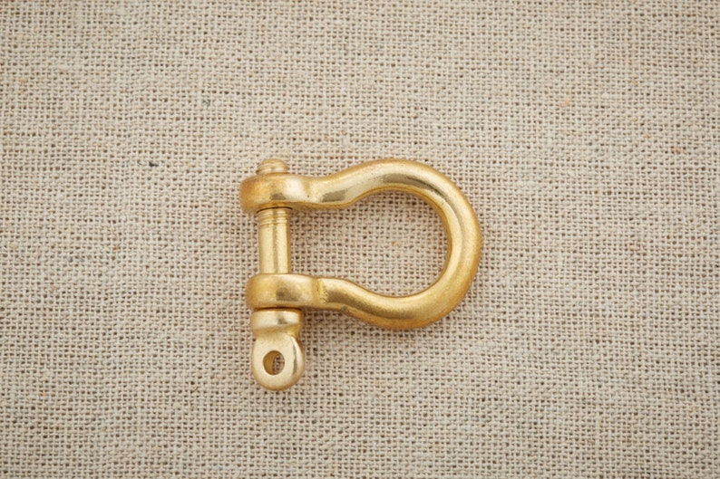 BRASS Shackle Joint Connect Key Chain Hook Leathercraft Etsy