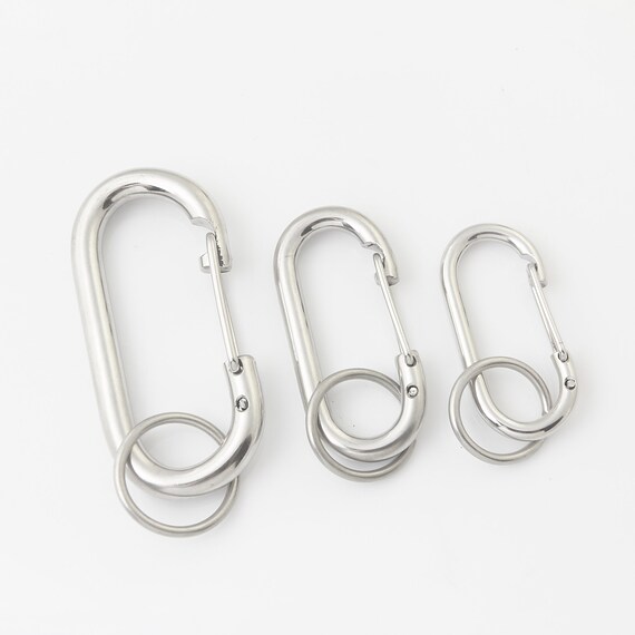 Stainless Steel Hook Keychain Leathercraft Accessory Etsy