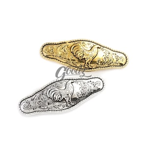 x2Pcs Conchos de peru gravados com parafusos | Concho de carteira | Concho de bolsa | Concho de motociclista | Conchos de estilo nativo | Conchos de artesanato em couro