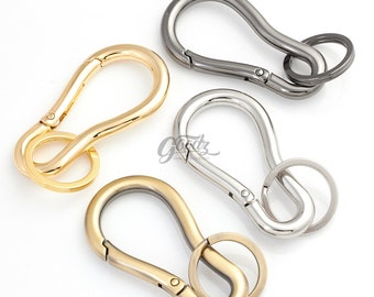 75mm Heavy Duty Spring Snap Carabiner Clasp / Extra Large Clasps Keychain / Spring Snap Hook / Clasps / Spring Carabiner Clips