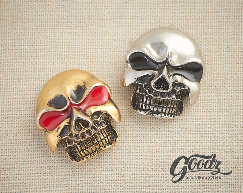 Biker Skull Concho Screw Back Decorate Concho Leather Crafts Etsy