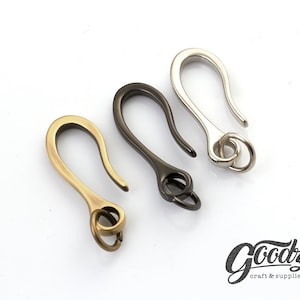 Mini Fish Hook Keychain: 47mm Shackle Clasp (2 Pcs)