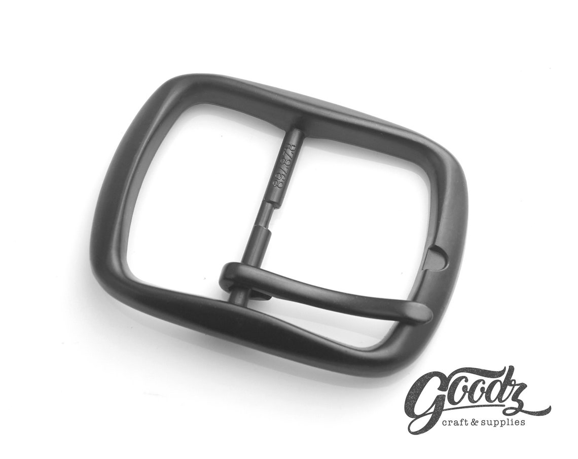 Matte Black Center Bar Belt Buckle Leather Belt Buckle Etsy