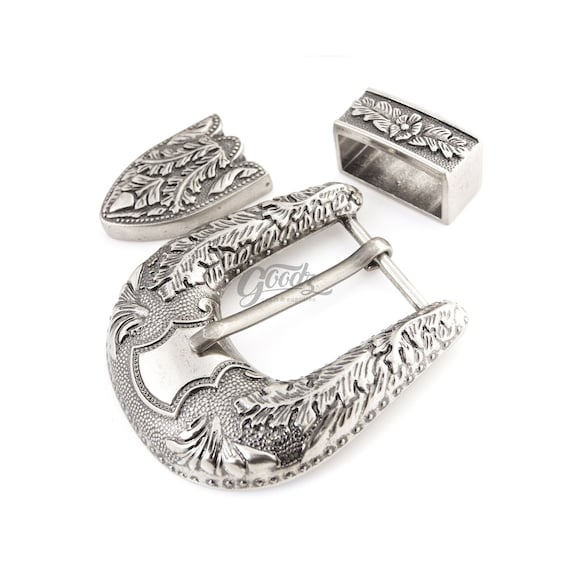 Western Cowboy Belt Buckle Set | , 1 3/8 display picture 3