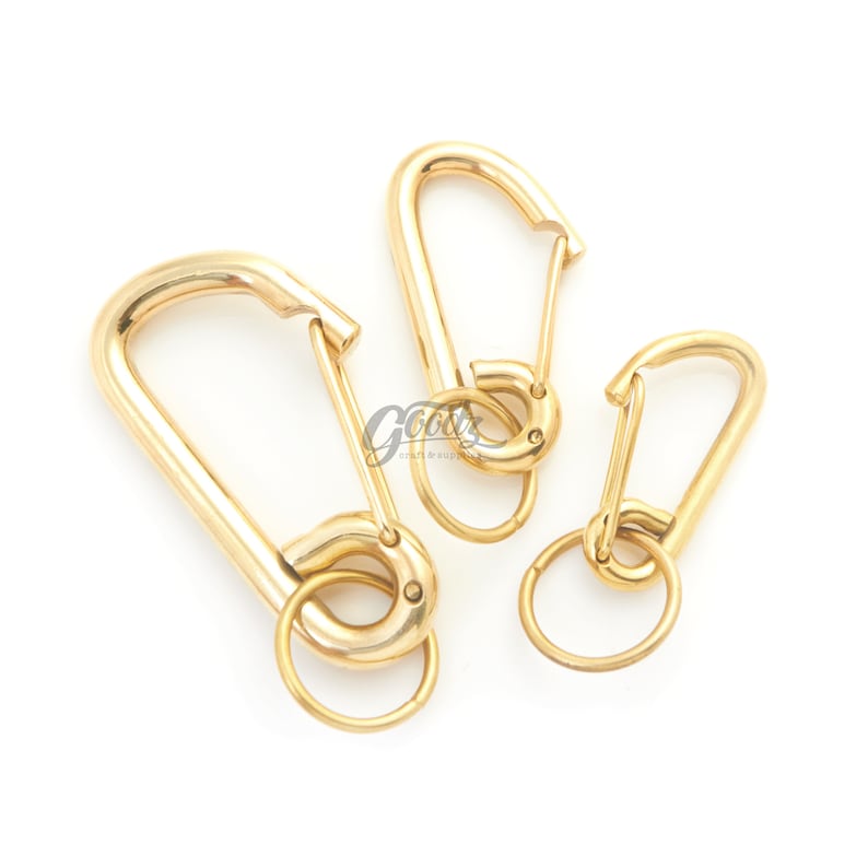 Brass Carabiner Spring Snap Keychain Clip