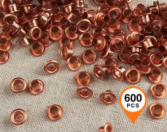4mm Metal Grommets: 600pc Eyelet Set, Leather Craft Supplies