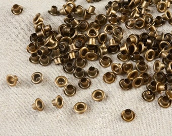 x600Pieces 4mm Hold Grommet Eyelet | 4mm Leather Craft Grommet