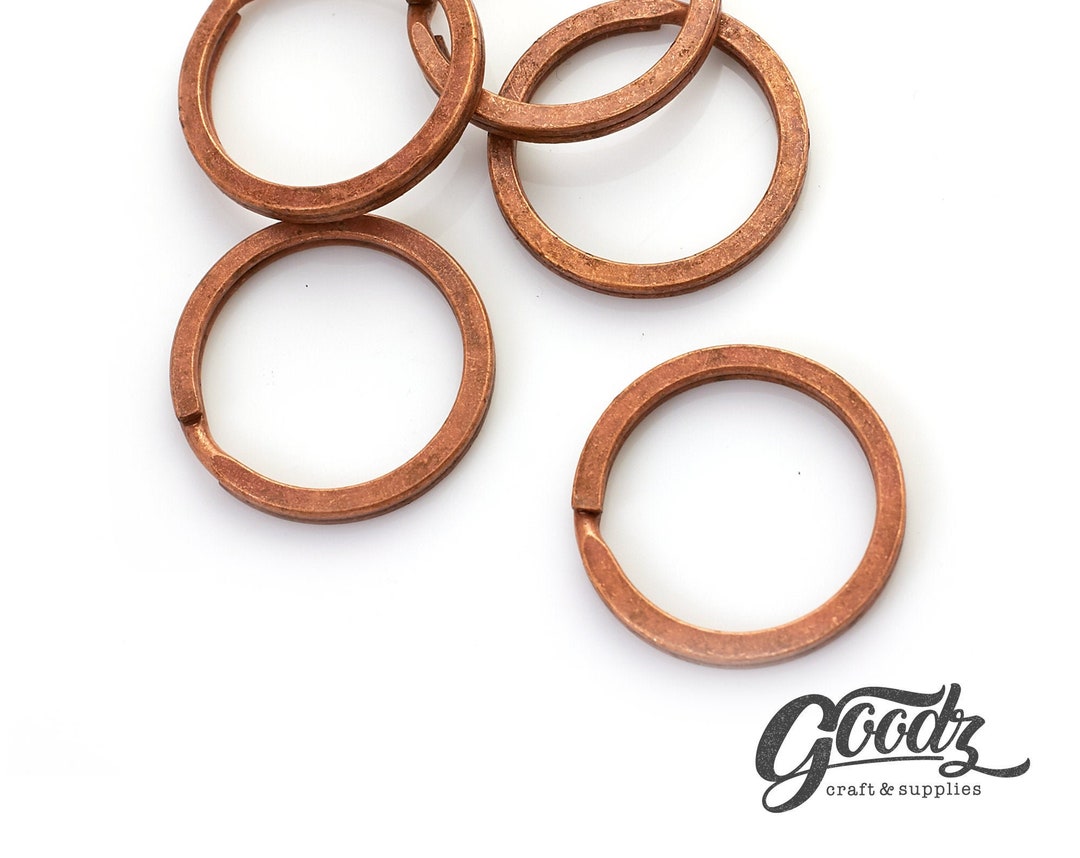X6pieces 27mm Inner Copper Split Keyring / Copper Key Ring / Etsy UK