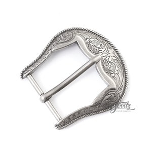 1/57&quot;,40mm  Western Cowboy Heel Bar Belt Buckle Silver&Gold | Filigree Rodeo buckle | Assorted color