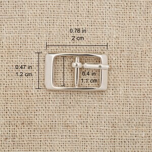 10 pièces 10 mm taille intérieure Boucle de ceinture mini-barre centrale Petite boucle boucle de sac Petite boucle Pièce de boucle pour poupée image 7