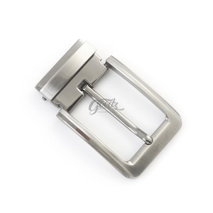 Gunmetal Clip On Belt Buckle: Polished Replacement (35 mm)