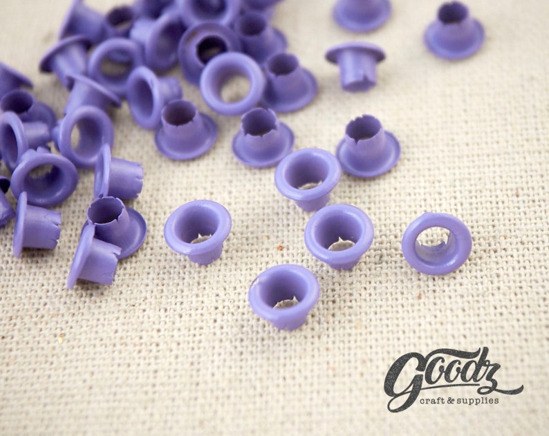 500PCS / 10 Color Grommet Eyelet Box set , Hole round Eyelets 4mm inner diameter image 7