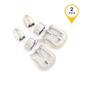 2Pcs, 10mm Tiny Western Cowboy Silver Belt  Buckle | Shoes,Doll Clothes,Bag,Jewelry Buckle