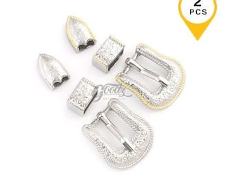 2Pcs, 10mm Tiny Western Cowboy Silver Belt  Buckle | Shoes,Doll Clothes,Bag,Jewelry Buckle