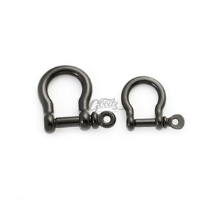 2Pieces Metal Shackle Joint Connector U Hook  | Horse Shoes DIY Keychain Clasp