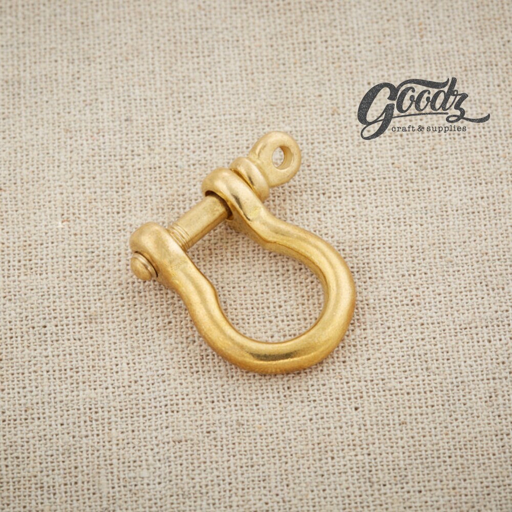 BRASS Shackle Joint Connect Key Chain Hook Leather craft Etsy