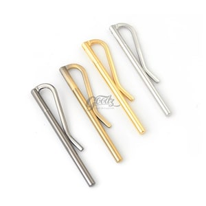 Barra de Clip para dinero de alta calidad, accesorio para billetera con Clip, billetera con Clip DIY, soporte para dinero, 80mm, x2 piezas