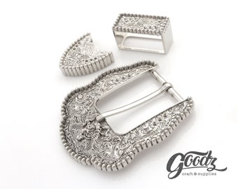 Boucle de ceinture Western en or rose et argent Taxco Mexique, époque Boucle de ceinture Western en or rose et argent Taxco Mexique, époque