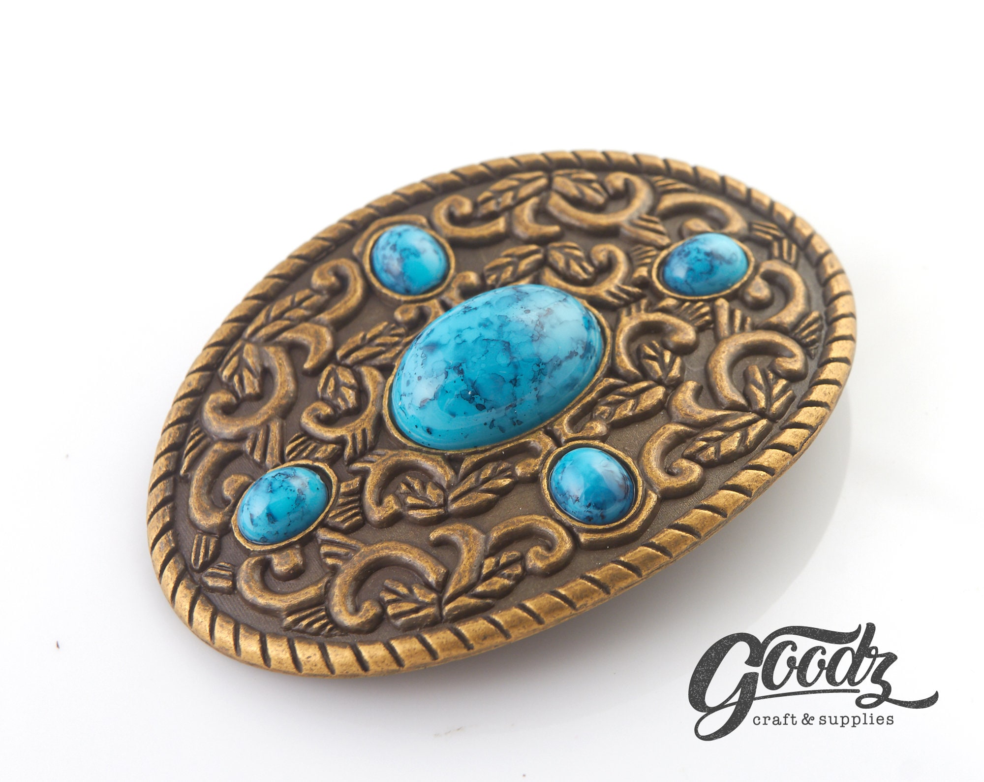 Turquoise Belt Buckle Oval Vintage Cowboy Belt Buckle Etsy UK