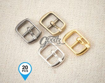 20 szt. - 10 mm mini klamry centralne | Prostokątna mała klamra | Klamra do ubranka dla lalek BJD | Mała klamra do torebek, butów i biżuterii