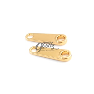 Gold Zipper Puller Replacement: 4-Piece Set, 47mm