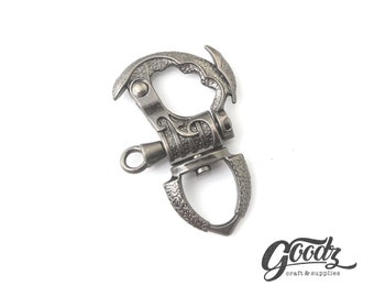 Swivel Snap Clasp Hook | Biker Snap Hook | Clasp Loop Belt |  Men's Accessory | Clasp Keychain | 9-12mm strap size