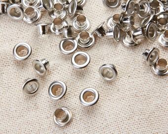 200Pieces 4mm Hold Metal Grommet | 4mm Leather Craft Eyelet |  Eyelet for Tag Label - MORE COLOR