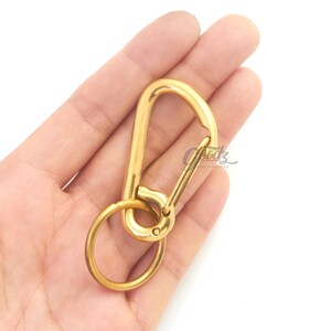 Brass Carabiner Bag Keychain