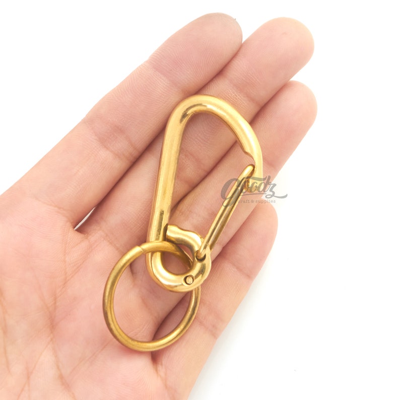 Brass Carabiner Bag Keychain