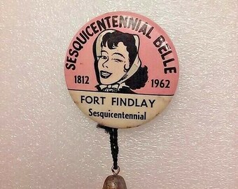 Antique Advertising Pin Pinback That Reads Little Miss Junket  dr53
