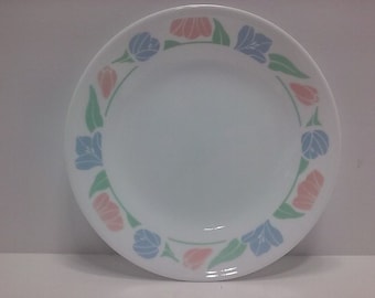 Corning Corelle Friendship Pastel Floral 6.75" Bread Salad Desert Plate Dish