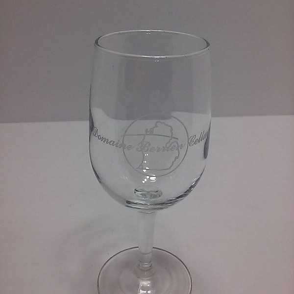 Domaine Berrien Cellars Winery Etched 6 Oz Wine Glass Berrien Springs Michigan